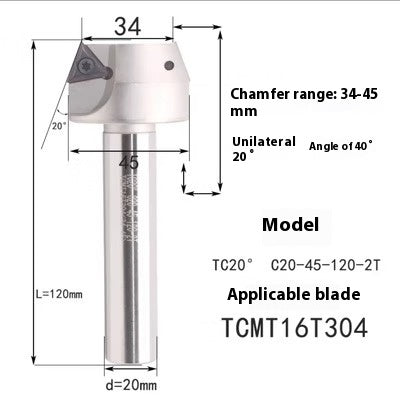 6039 Machining center 15 20 25 30 35 40 45 50 55 60 65 70 75 degree chamfering toolholder TCMT Shandong Denso Pricision Tools Co.,Ltd.